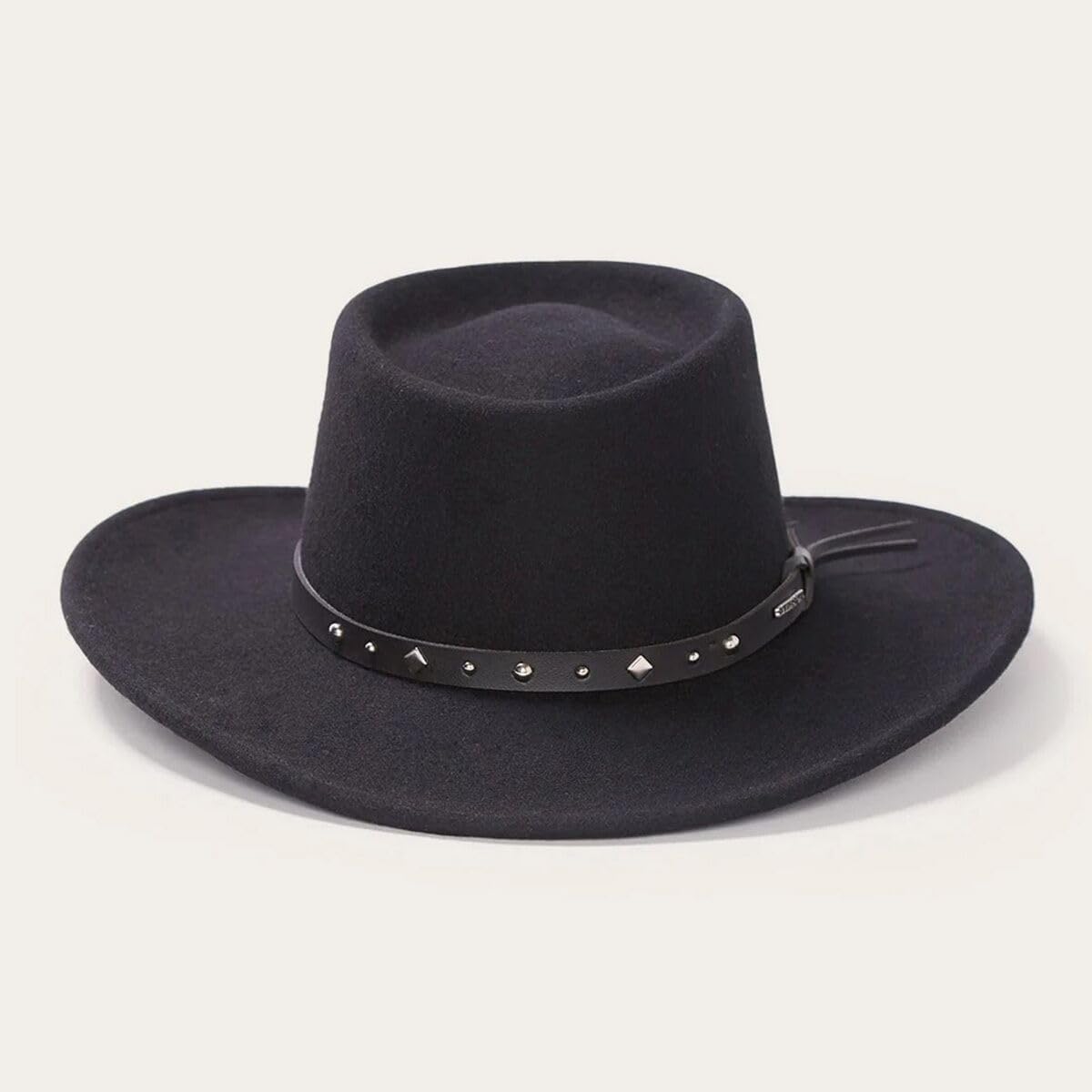 Stetson Hawk Wool Crushable Outdoor Cowboy Hat Small Black